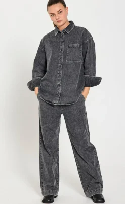 Freequent Bukser - Lisea - Vintage Grey Denim