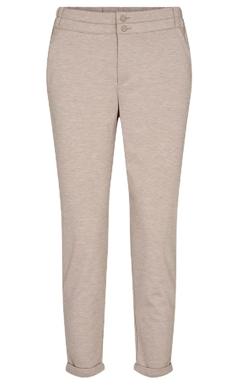 Freequent Bukser - Nanni Ankle - Silver Mink Melange