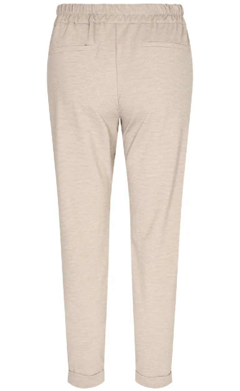 Freequent Bukser - Nanni Ankle - Silver Mink Melange