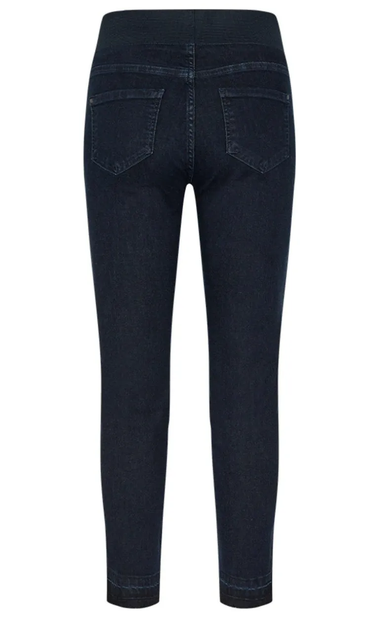 Freequent Bukser - Shantal Ankle Raw - Dark Blue Denim