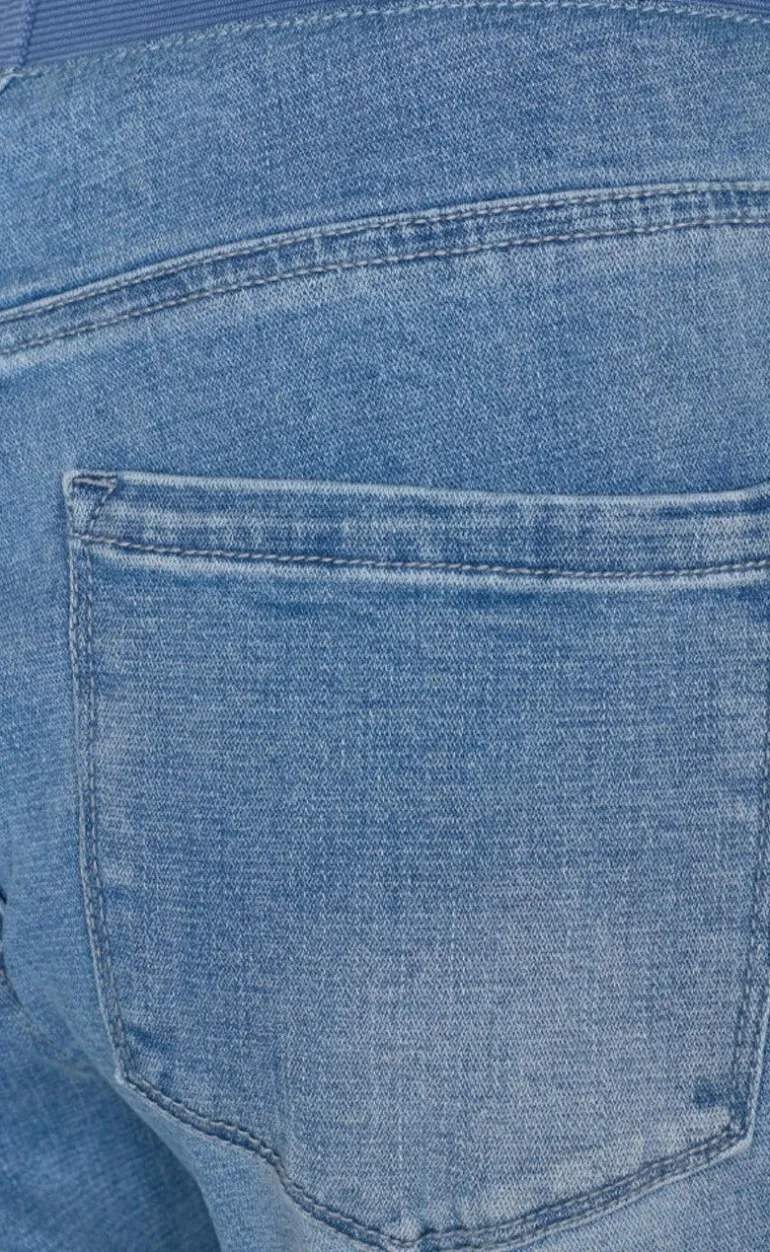 Freequent Bukser - Shantal Capri Denim - Light Blue Denim