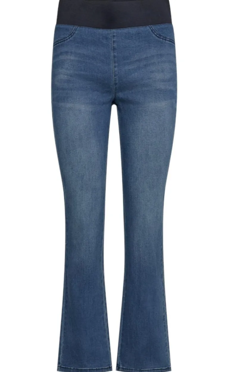 Freequent Bukser - Shantal Bootcut - Medium Blue