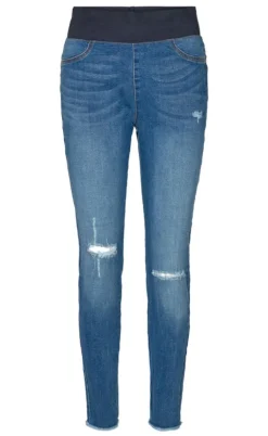 Freequent Bukser - Shantal Ankle Broken - Medium Blue