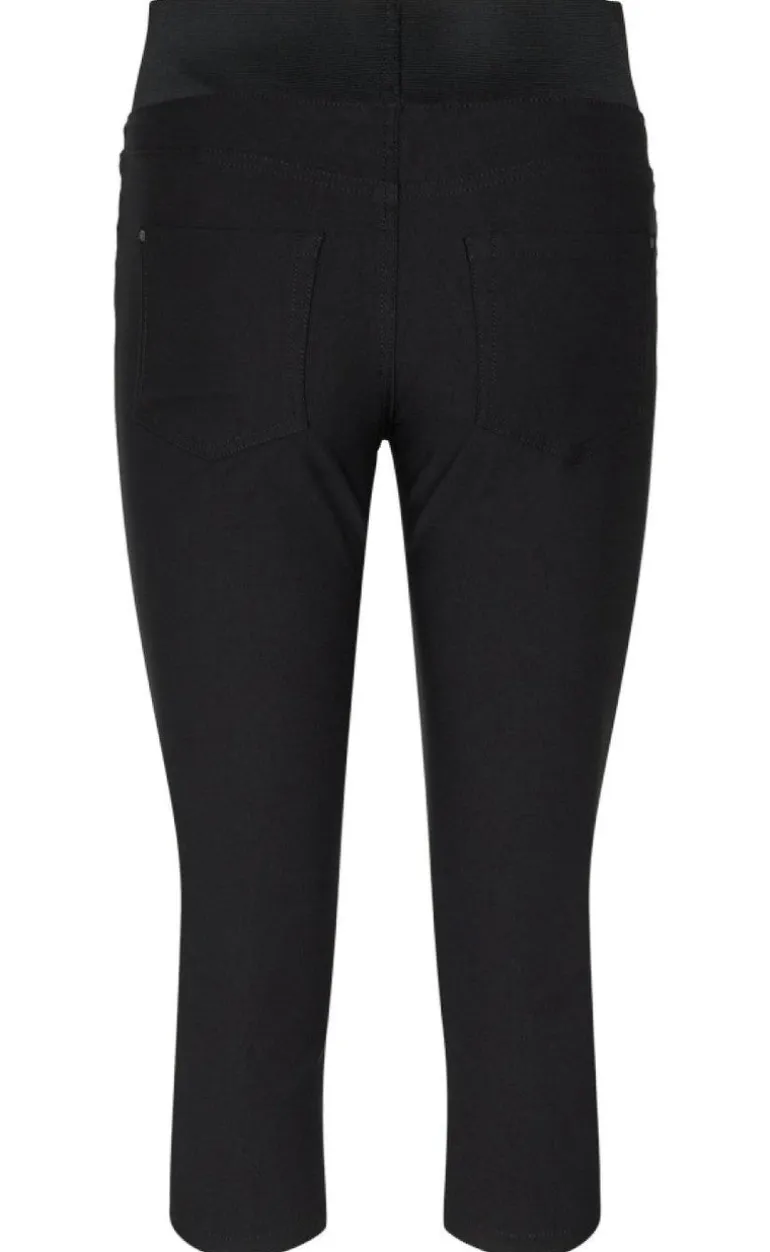 Freequent Bukser - Shantal Capri Power - Black