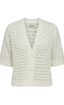 Freequent Cardigan - Flotta - Star Off-White