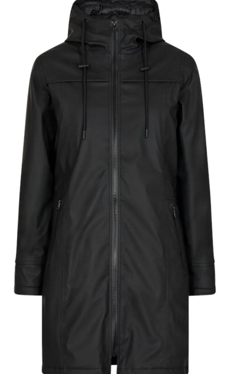 Freequent Jakke - Rain - Black
