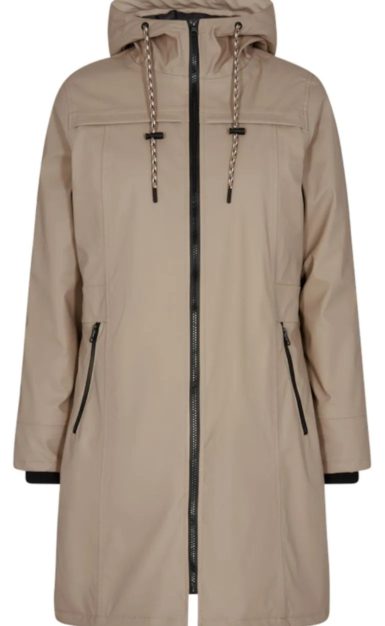 Freequent Jakke - Rain - Desert Taupe