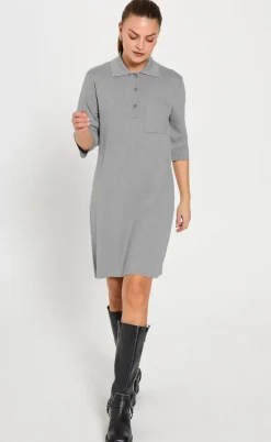 Freequent Kjole - Ani - Medium Grey Melange