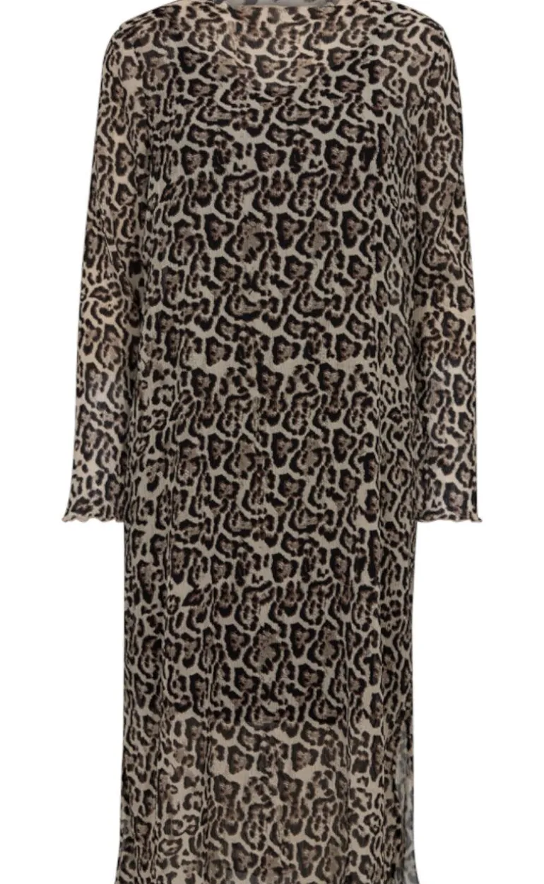 Freequent Kjole - Edelyn - Oxford Tan w. Black
