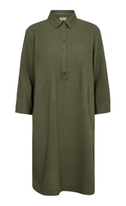 Freequent Kjole - Laluna - Deep Lichen Green