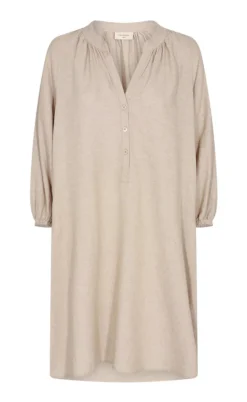 Freequent Kjole - Lava Kaftan - Sand Melange
