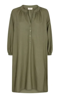 Freequent Kjole - Lava Kaftan - Deep Lichen Green