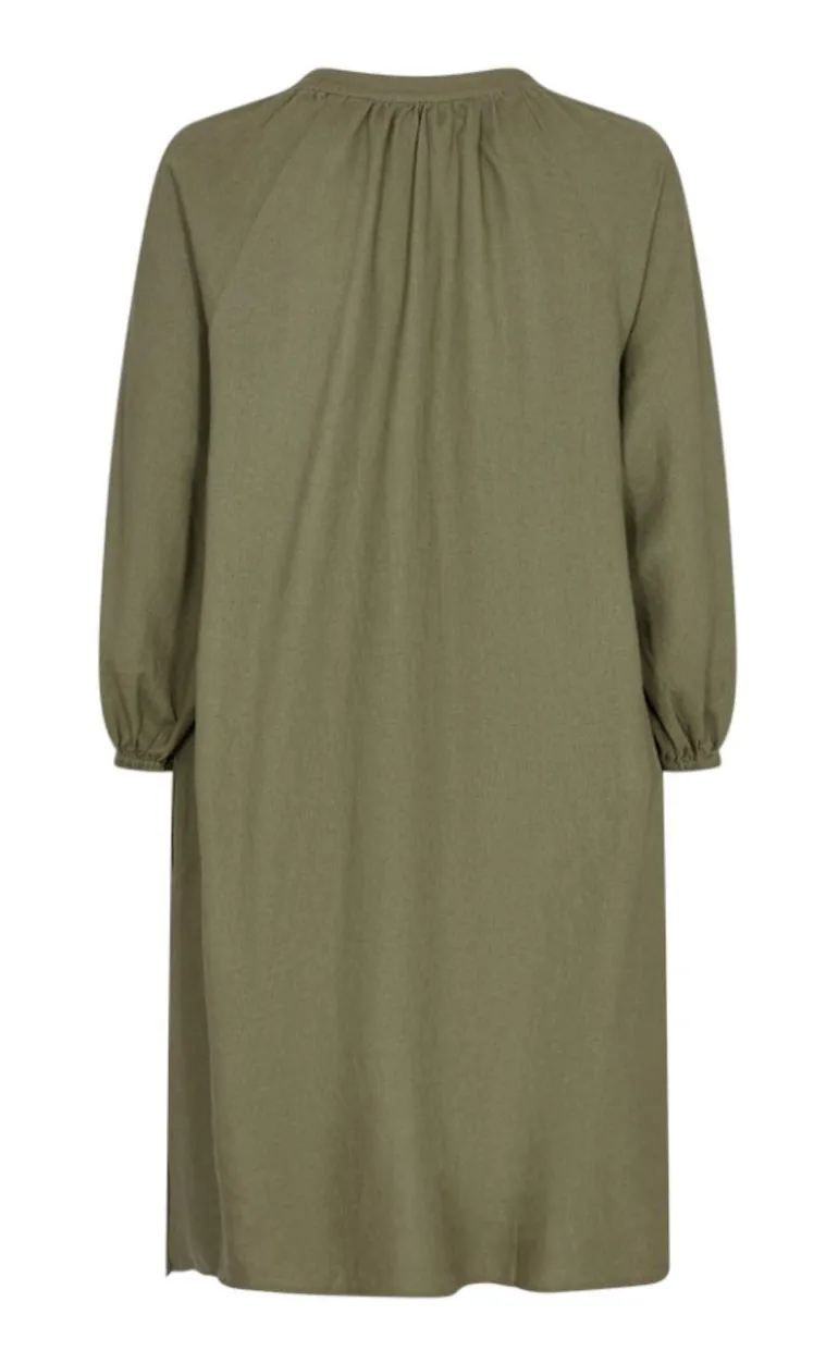 Freequent Kjole - Lava Kaftan - Deep Lichen Green