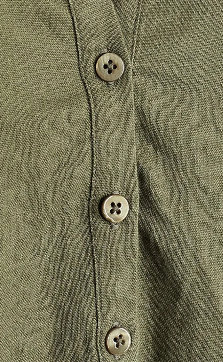 Freequent Kjole - Lava Kaftan - Deep Lichen Green