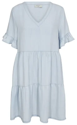 Freequent Kjole - Renna - Light Blue Denim