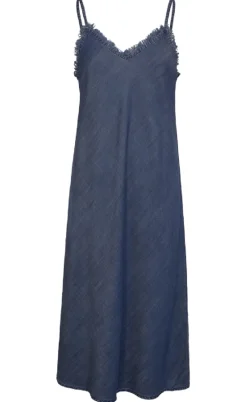 Freequent Kjole - Renna - Medium Blue Denim