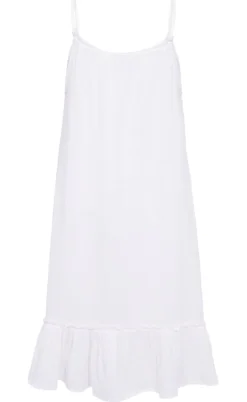 Freequent Kjole - Uline - Brilliant White
