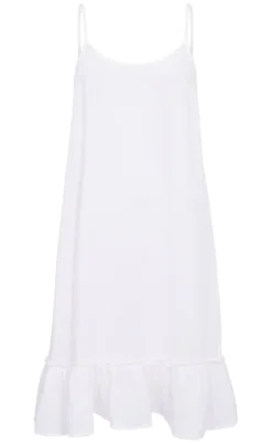 Freequent Kjole - Uline - Brilliant White