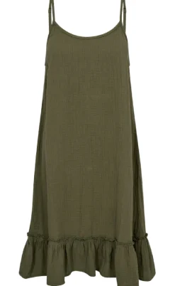Freequent Kjole - Uline - Deep Lichen Green