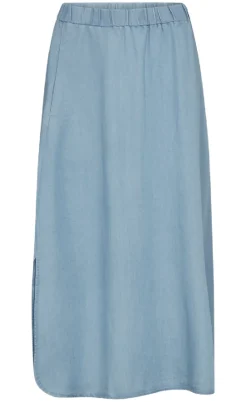 Freequent Nederdel - Carly - Light Blue Denim