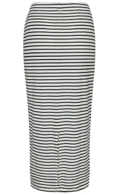 Freequent Nederdel - Zia - Brilliant White w. Navy Blazer