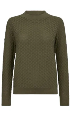 Freequent Pullover - Dodo Damio - Deep Lichen Green