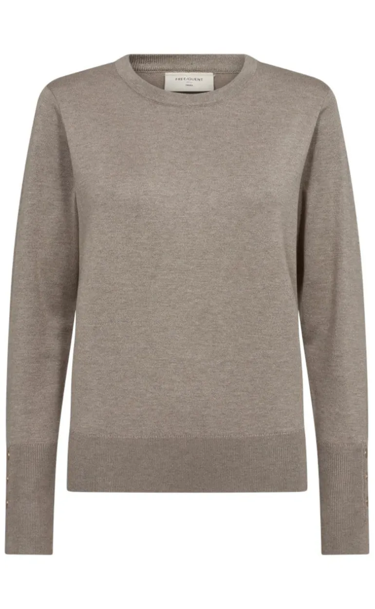 Freequent Pullover - Katie - Desert Taupe Melange