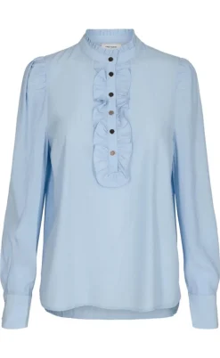 Freequent Skjorte - April - Forever Blue / Chambray Blue