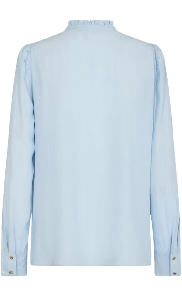 Freequent Skjorte - April - Forever Blue / Chambray Blue