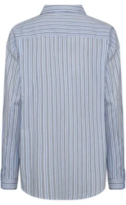 Freequent Skjorte - Cirene - Star Off-white w. Chambray