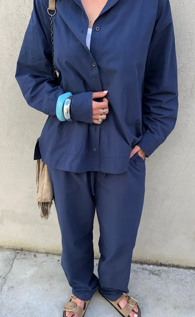 Freequent Skjorte - Jally - Navy/Blazer