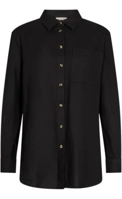Freequent Skjorte - Lava Simple - Black