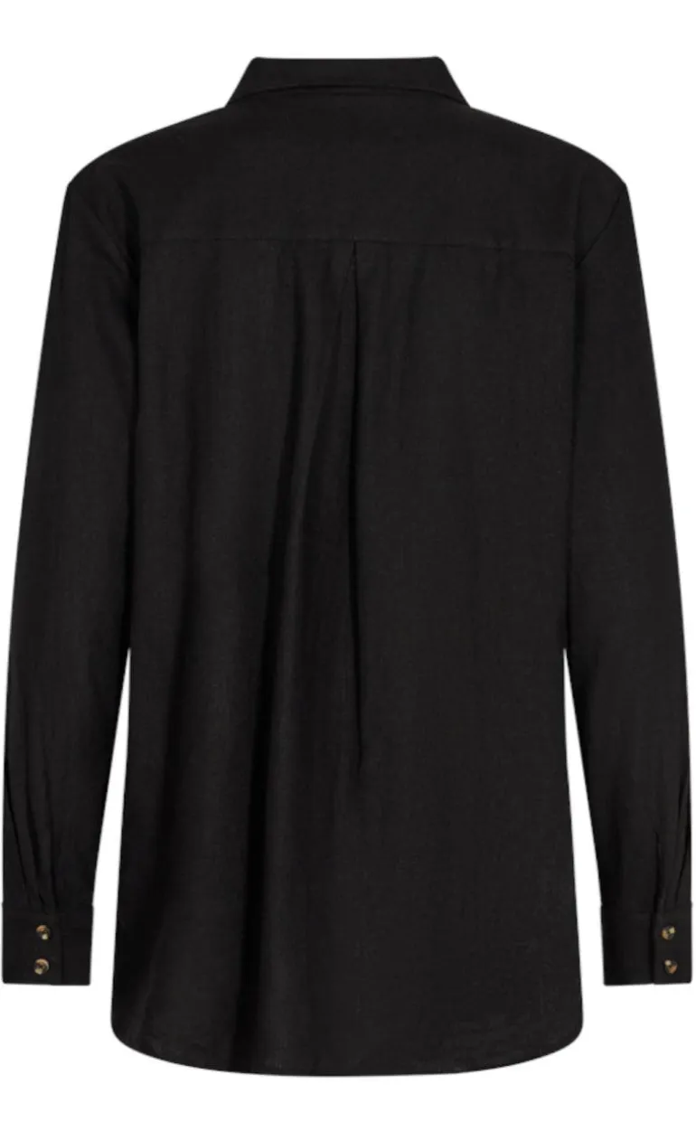 Freequent Skjorte - Lava Simple - Black