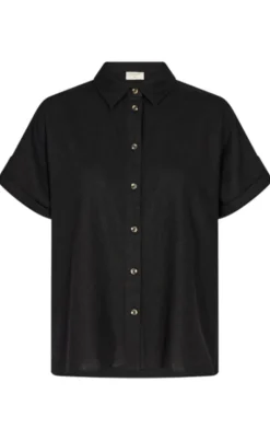 Freequent Skjorte - Lava SS - Black