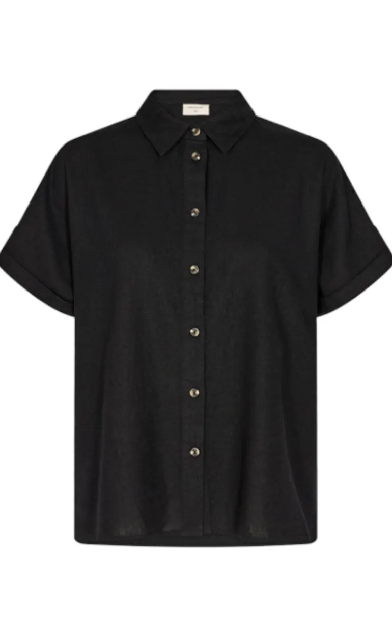 Freequent Skjorte - Lava SS - Black