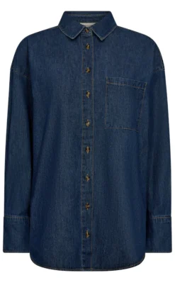 Freequent Skjorte - Lisea - Medium Blue Denim