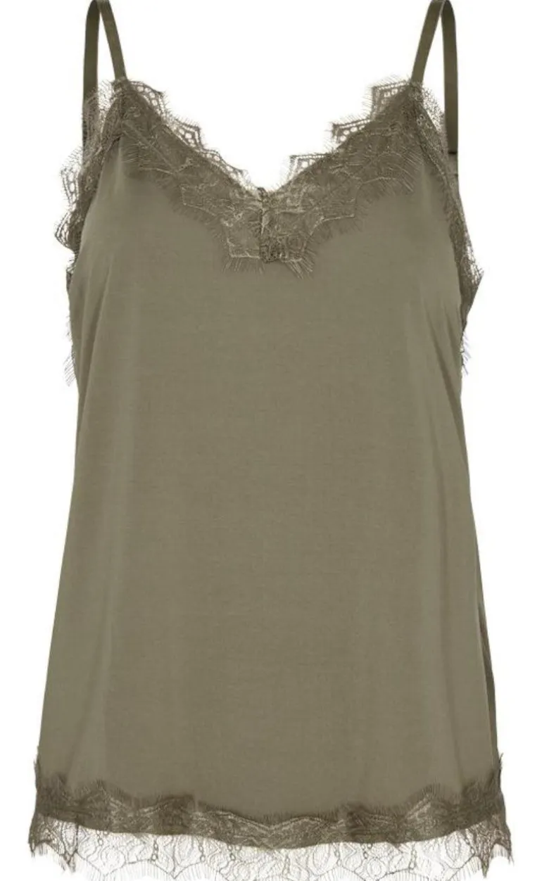 Freequent Top - Bicco Strap - Deep Lichen Green