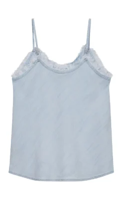 Freequent Top - Renna - Light Blue Denim