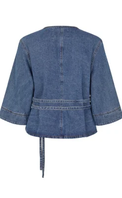 Global Funk Bluse - Merie SS - Vintage Blue Wash