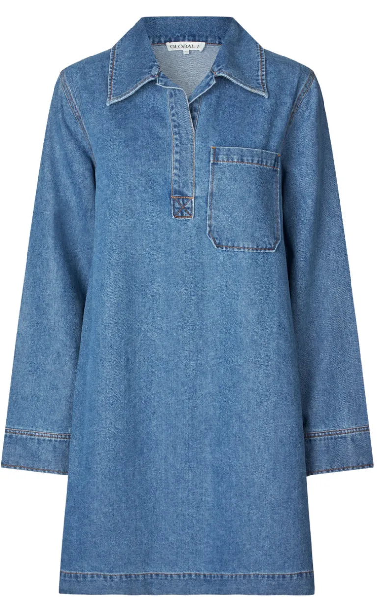 Global Funk Kjole - Fialeo-G - Mid Vintage Blue