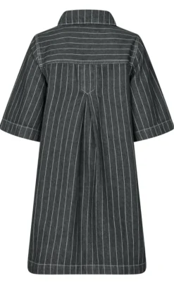 Global Funk Kjole - Mira-G - Dark Grey Pinstripe
