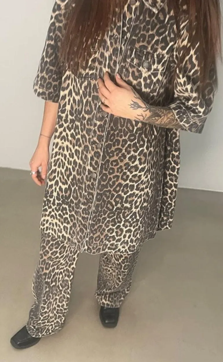 Global Funk Kjole - Mira-G - Leopard Mist