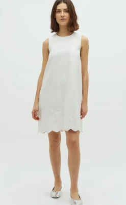 Global Funk Kjole - Rhiann Scallop-G - White