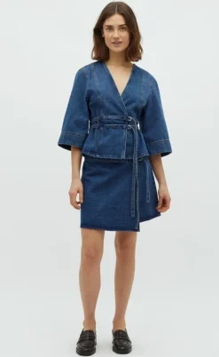 Global Funk Nederdel - Caja - Vintage Blue Wash