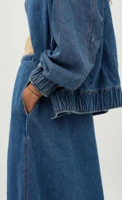 Global Funk Nederdel - Junea-G - Mid Vintage Blue