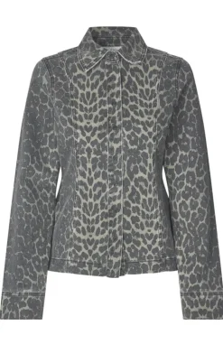 Global Funk Skjorte - Firola-G - Dark Leopard Mist