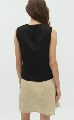 Global Funk Top - Ciana Scallop-G - Black