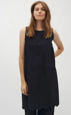 Global Funk Top - Rihne Scallop-G - Black