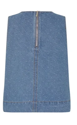 Global Funk Top - Rihne-G - Midt Blue Dot