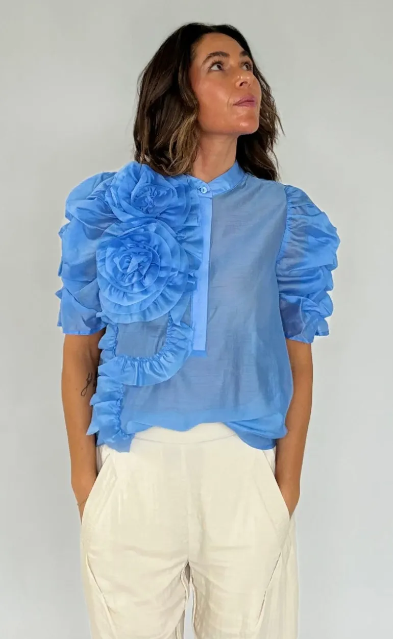 Gossia Bluse - Annsofi - Blue Sea